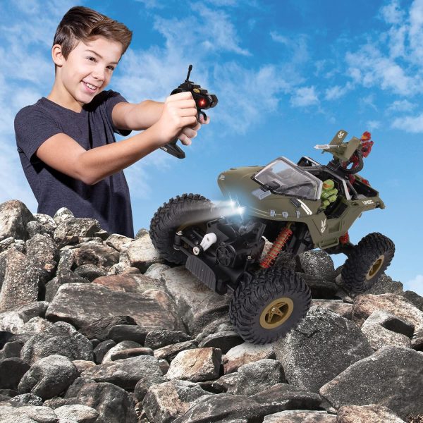 NKOK Halo Infinite RC: UNSC Warthog Rock Hog - Rock Climber, Master Chief & Spartan, 2.4 GHz Radio Control Vehicle - Image 7