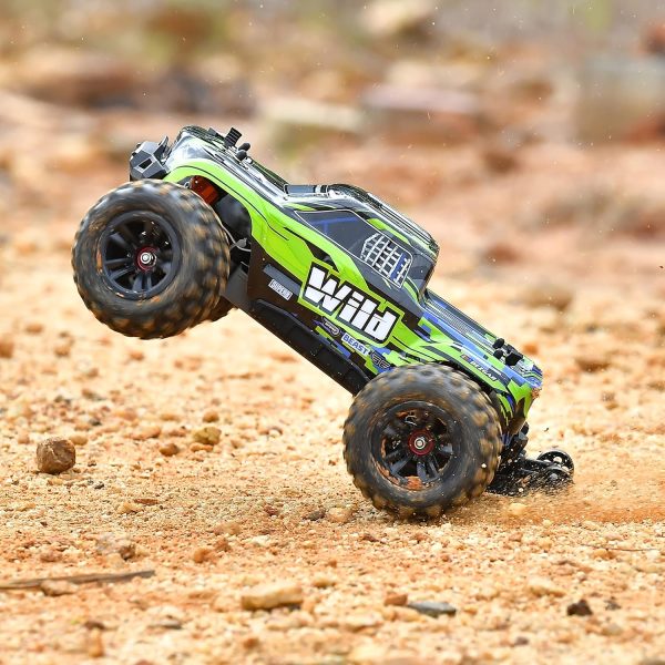 BEZGAR HP161S 1:16 4X4 RTR Brushless Fast RC Cars for Adults - High Speed Max 68kph Off-Road Brushless RC Truck, Electric Hobby Grade RC Monster Truck with 3S Battery Gifts for Boy Age 8-12 and Adults - Image 10