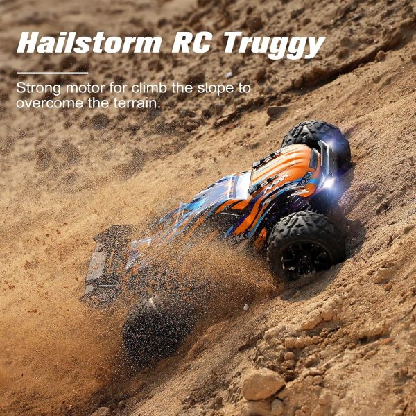 HAIBOXING RC Cars, 1:18 Remote Control Car For Adults, 4wd High-Speed Hobby RC Truck 36km/h Fast RC Drift Car Waterproof Off-Road Electric RC Buggy With 2 Batteries, RC Vehicle toy Gift For Boys, Kids - Image 3