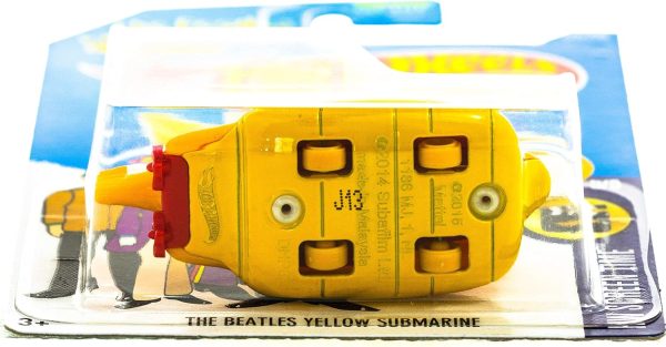 Hot Wheels 2016 HW Screen Time No. 225/250 1:64 Scaled The Beatles Yellow Submarine - Image 4