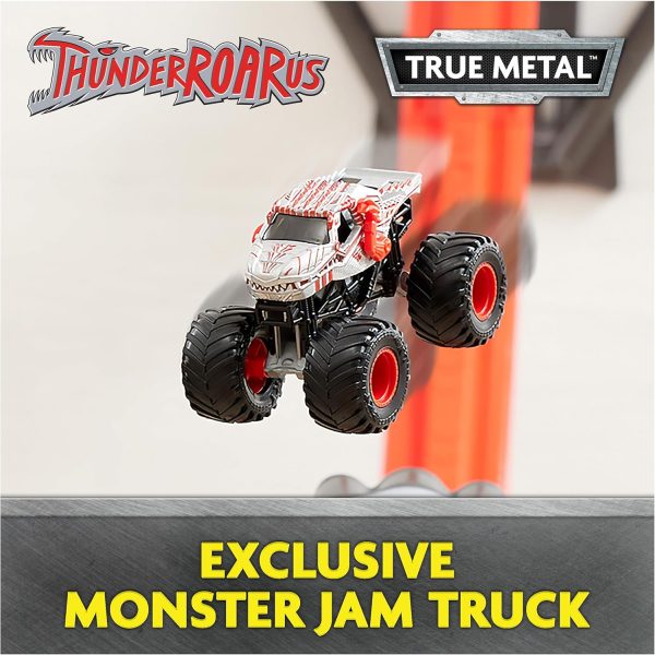 Monster Jam ThunderROARus Drop Playset with Exclusive Monster Truck, Over 6 Feet Tall, Lights & Sounds, Kids Dinosaur Toys for Boys and Girls Ages 4-6+ - Image 4