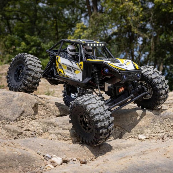 Axial RC Truck UTB18 Capra 4WS 1/18th 4x4 RTR (Comes with Everything Needed to Run), Yellow, AXI-1750T2 - Image 3