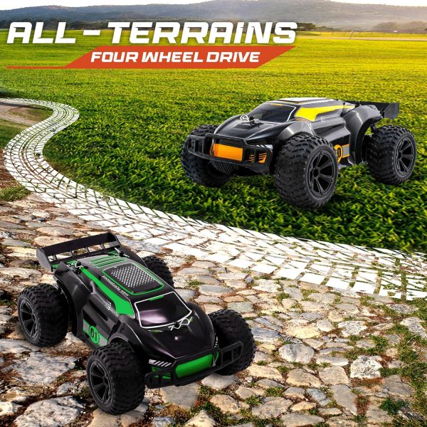 Offroad Remote Control Car for Boys 1:20 - High Speed RC Car for Teens, 20km/h Fast RC Cars with LED Light, 2 Rechargeable 1000mAh Batteries - All Terrain RC Car Gift for Boys - Image 5