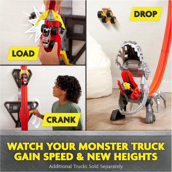 Monster Jam ThunderROARus Drop Playset with Exclusive Monster Truck, Over 6 Feet Tall, Lights & Sounds, Kids Dinosaur Toys for Boys and Girls Ages 4-6+ - Image 5