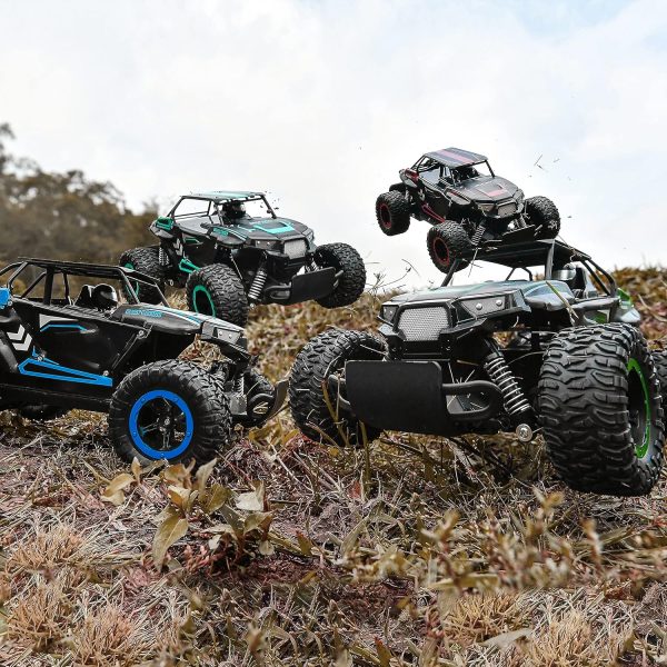 BEZGAR TB142 Remote Control Car - 1:14 Scale RC Cars, 20 Km/h 2WD All-Terrains Electric Off-Road Vehicle Truck Crawler Toy with Two Rechargeable Batteries for Boys Kids and Adults - Image 9